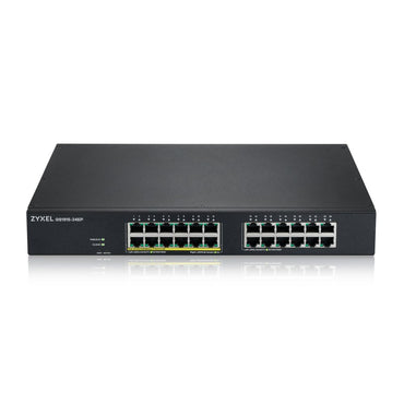 Zyxel GS1915-24EP | Managed L2 Switch | 24 Poorten | Gigabit Ethernet (10/100/1000 Mbps) | PoE | 1U Rackmount - Matmuis