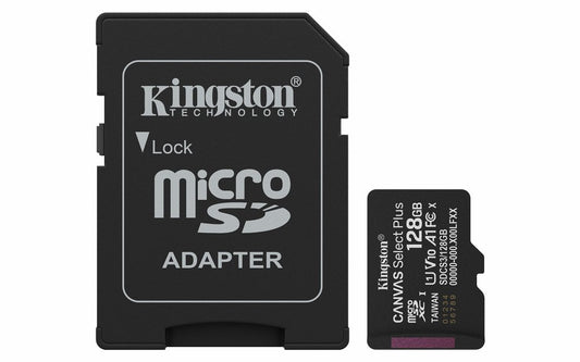 Kingston Technology microSDXC 128GB | Canvas Select Plus Gen3 | 150MB/s | A1 | + Adapter - Matmuis