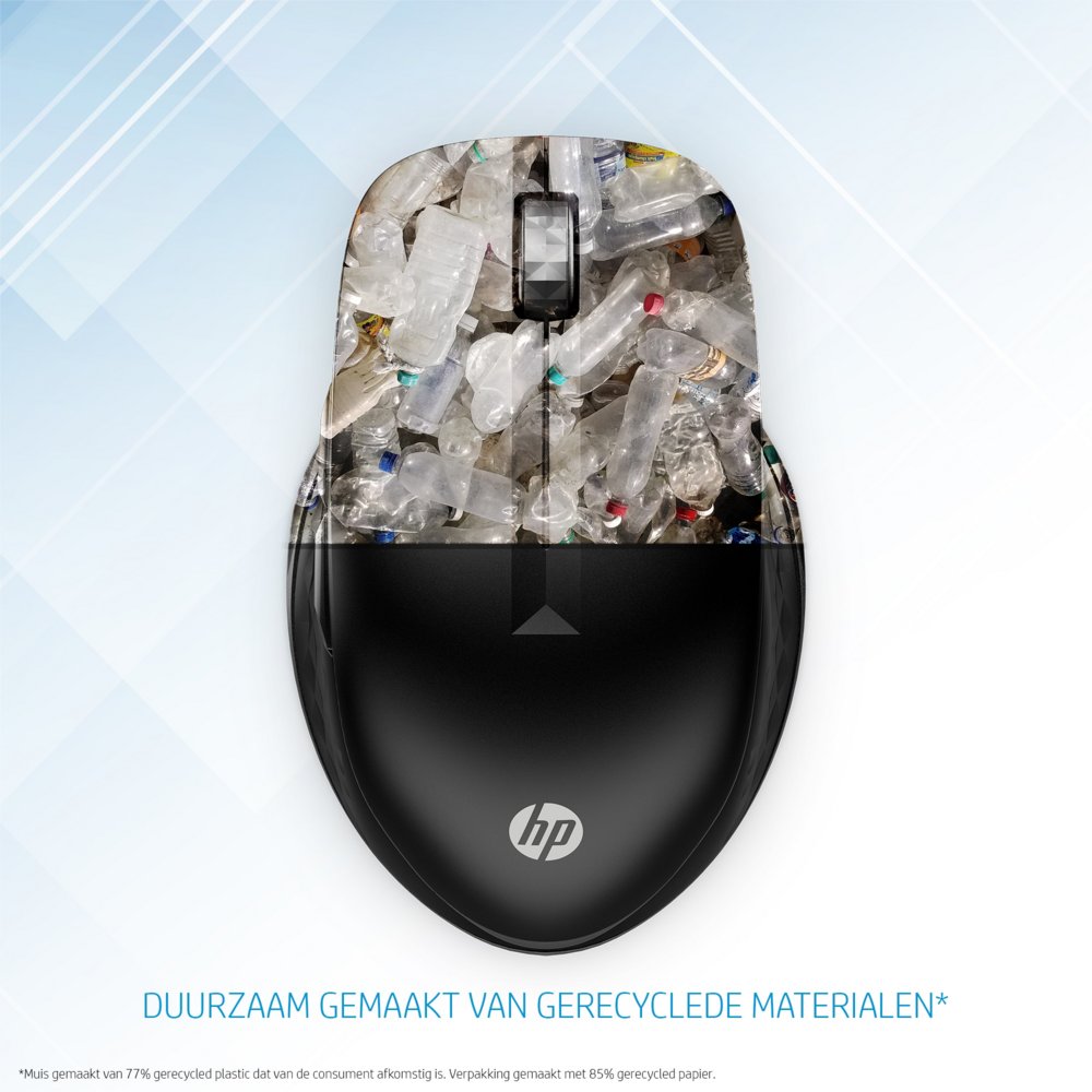 HP 430 | Multi-Device Draadloze Muis | Links- en Rechtshandig | RF + Bluetooth | 1200 DPI | Zwart - Matmuis - Matmuis