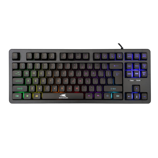 Baracuda KRILL RGB | Tenkeyless Bedraad Gaming Toetsenbord | QWERTY | Zwart - Matmuis - Matmuis