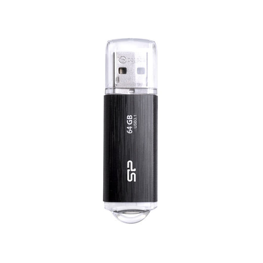 Silicon Power Blaze B02 | 64GB USB-A 3.2 Flash Drive | Zwart - Matmuis