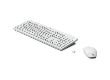 HP 230 | Draadloze Muis- en Toetsenbordcombo | USB | QWERTY | Wit - Matmuis - Matmuis