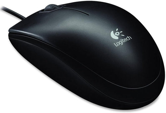 Logitech B100 | Bedrade Muis | Links- en Rechtshandig | USB-A | 800 DPI | Zwart - Matmuis - Matmuis