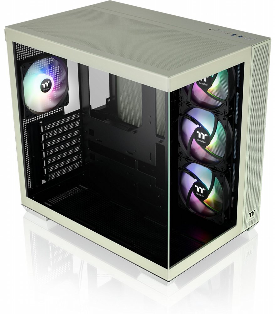 Thermaltake View 380 TG ARGB Matcha Green | Mid Tower Behuizing | Groen (CA-1Z2-00MEWN-00) - Matmuis