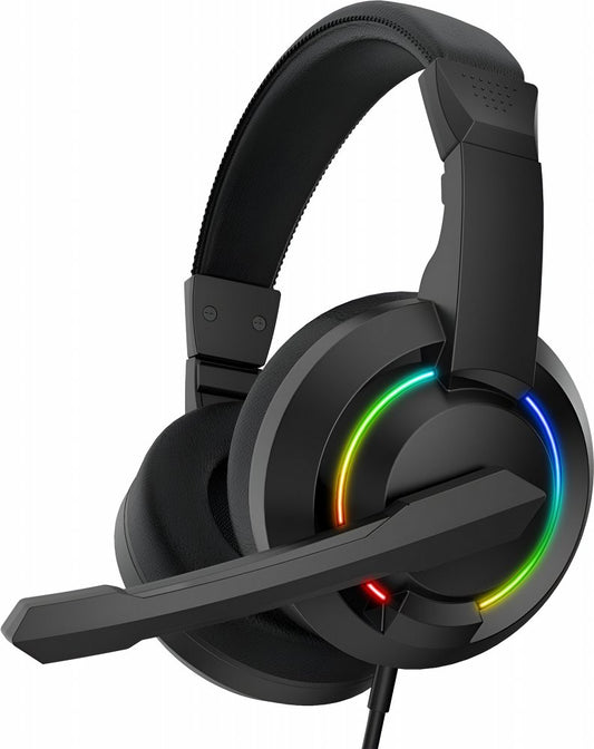 Baracuda HYDRA RGB Rainbow | Gaming Headset 3,5mm & USB | Zwart - Matmuis - Matmuis