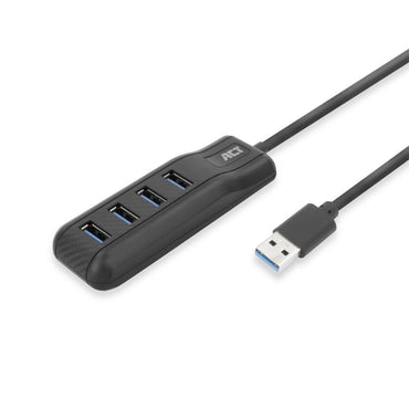 ACT AC6320 | USB 3.2 Gen 1 Interface Hub | Type-A | 5 Gbps | Zwart - Matmuis - Matmuis