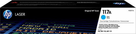HP 117A | Lasertonercartridge | Origineel | Cyaan | 1 stuk - Matmuis