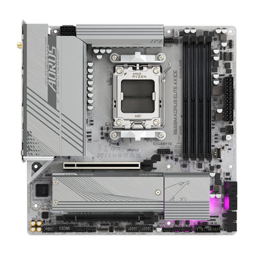 Gigabyte B650M AORUS ELITE AX ICE | Socket AM5 | AMD B650 | 4xDDR5 | Micro ATX | Moederbord - Matmuis - Matmuis