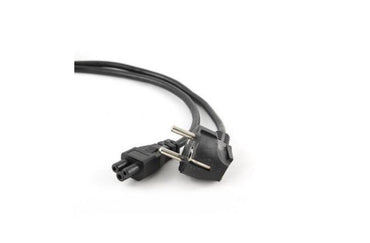 Longwell 3-pin Mickey Mouse (C5) EU Powercord | 1,8 m | Zwart - Matmuis
