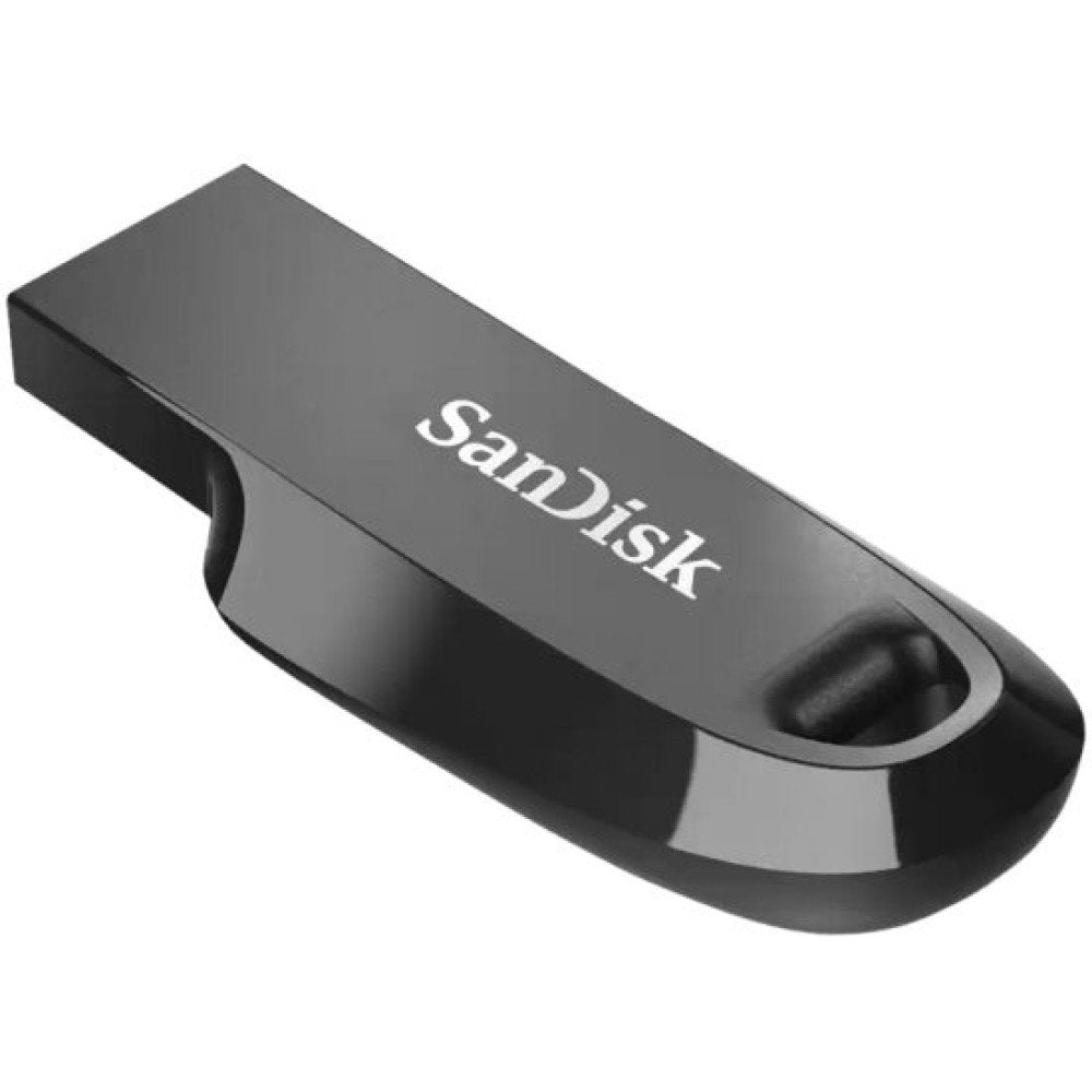 SanDisk Ultra Curve SDCZ550 | USB Stick 512GB | USB 3.2 Gen 1 | Tot 100 MB/s | Zwart