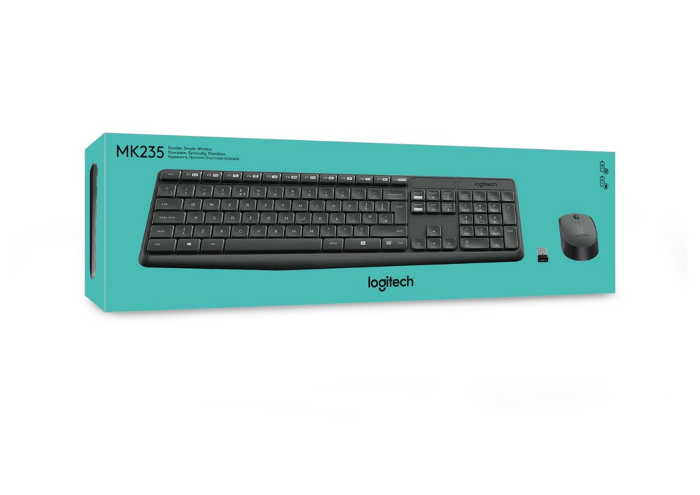 Logitech MK235 | Draadloze Muis en Toetsenbordcombo | QWERTY - Matmuis - Matmuis