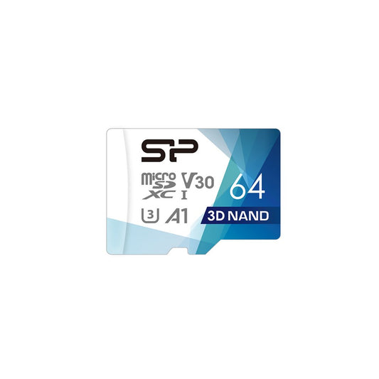 Silicon Power Superior Pro | MicroSDXC | 64GB | Class 10 | UHS-III U3 - Matmuis