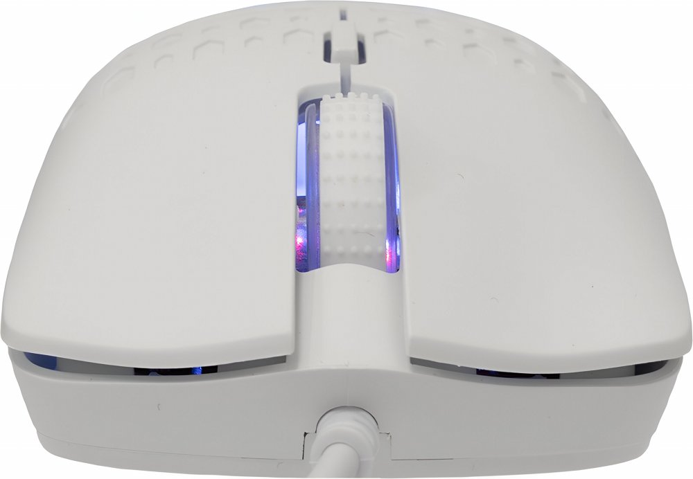 Baracuda OCTOPUS RGB | Bekabelde Gaming Muis | Rechtshandig | USB-A | 3600 DPI | Wit - Matmuis