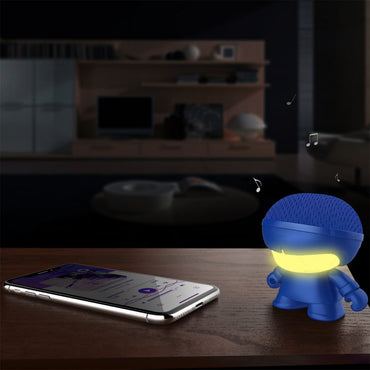 Xoopar | Mini Xboy Portable Bluetooth Speaker | LED Blauw - Matmuis