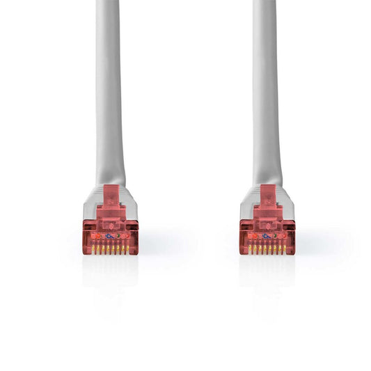 Nedis CCGL85220GY20 | Netwerkkabel Cat6 SF/UTP | 2 m | Grijs | RJ45 Male-naar-RJ45 Male - Matmuis - Matmuis