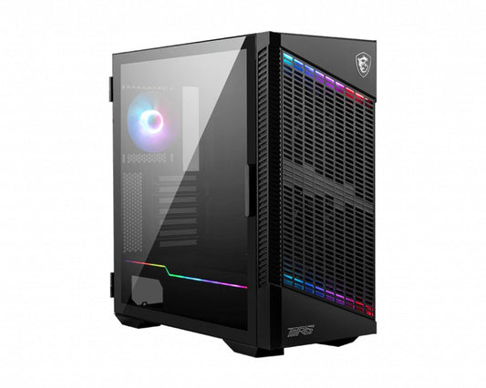 MSI MPG Velox 100P Airflow RGB | Midi Tower Case | Zwart - Matmuis