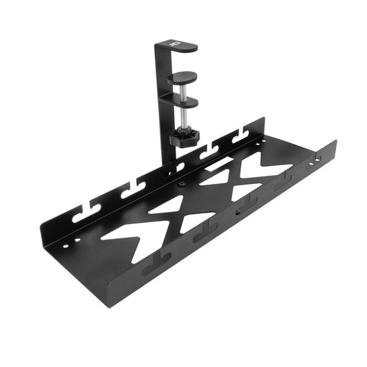 ACT Kabelgoot voor onder bureau | Klemsysteem | 40 cm | Zonder boren | Staal | Zwart - Matmuis - Matmuis