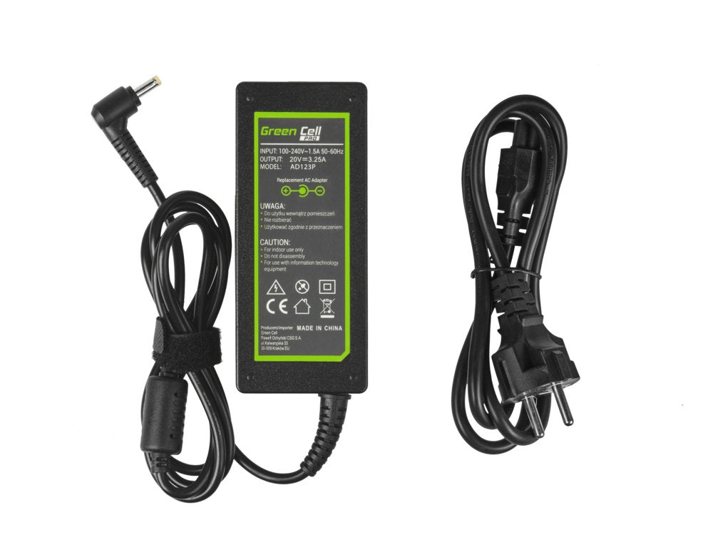 Green Cell AD123P | Laptoplader | 65W | 3.25A | 20V - Matmuis - Matmuis