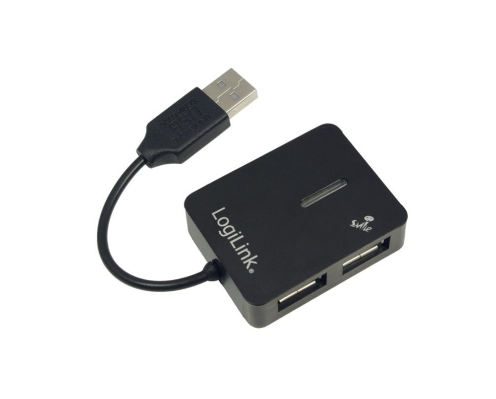 LogiLink | USB 2.0 4-Port Hub | 480 Mbit/s | Zwart - Matmuis