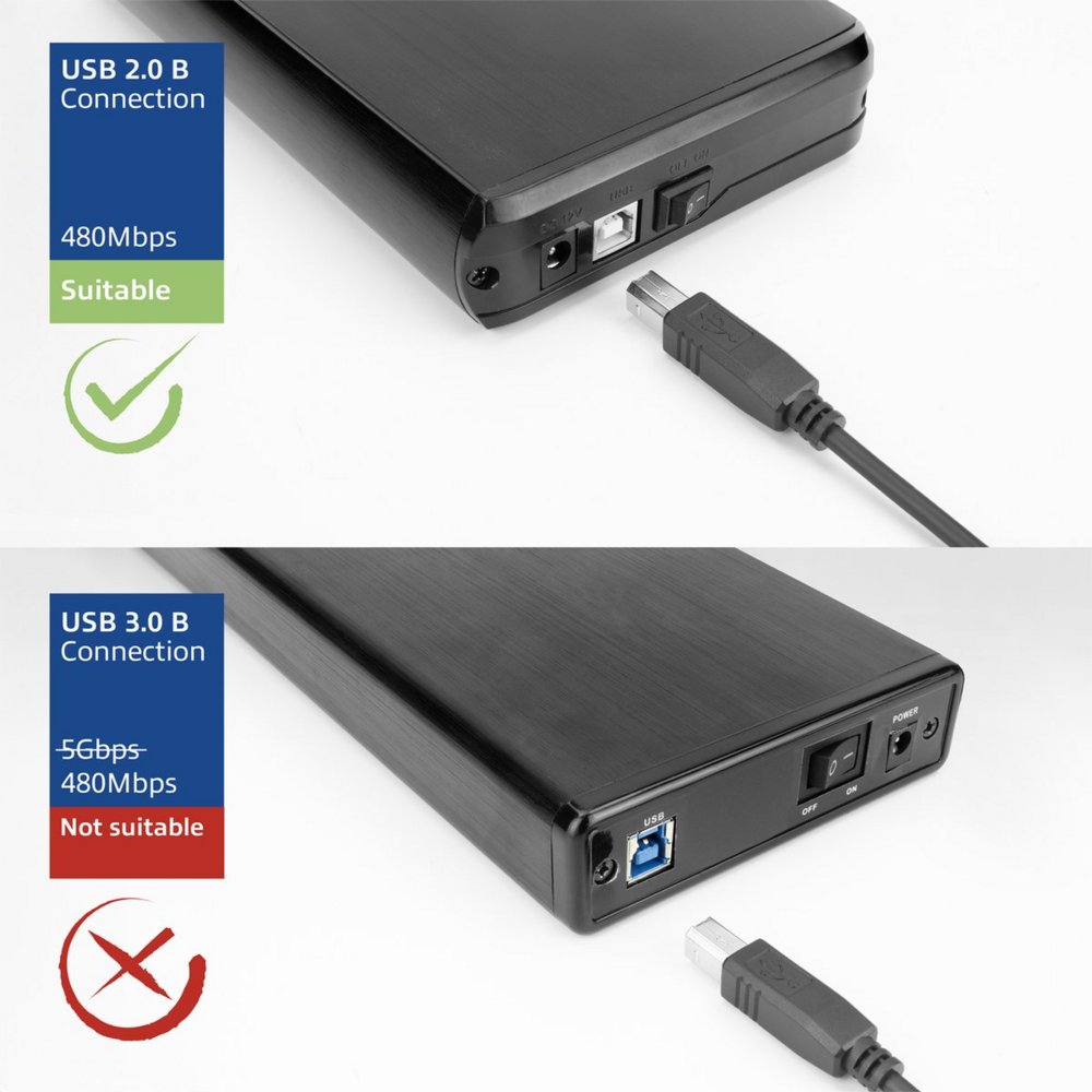 ACT | USB 2.0 Kabel | USB-C naar USB-B | 1,8m | Zwart - Matmuis