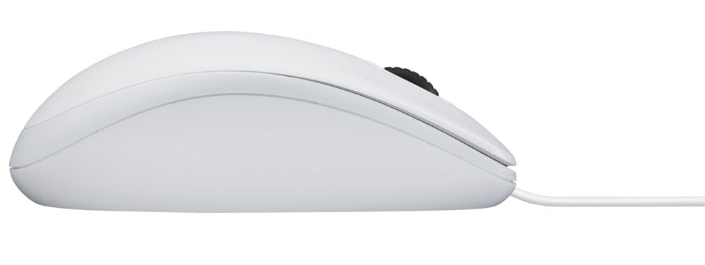 Logitech B100 | Bekabelde Muis | Links- en Rechtshandig | USB-A | 800 DPI | Wit - Matmuis - Matmuis