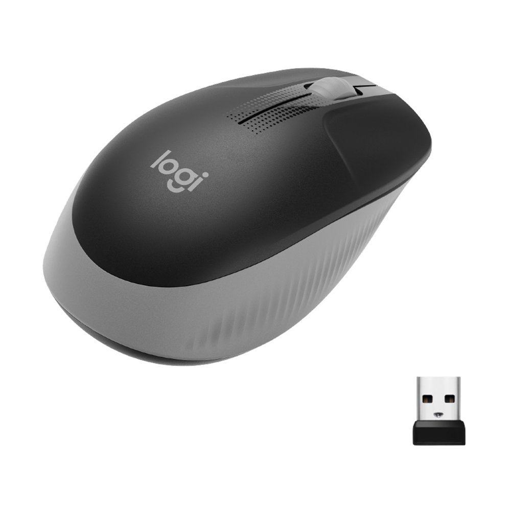 Logitech M190 | Draadloze Muis | Links- en Rechtshandig | RF | 1000 DPI | Grijs - Matmuis - Matmuis