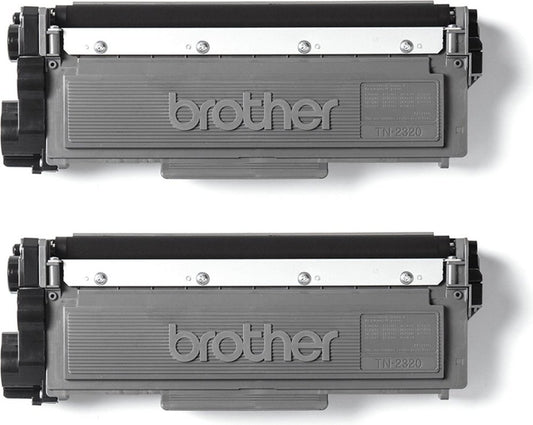 Brother TN‑2420 TWIN-Pack | 2× Zwarte Tonercartridge | 3.000 Pagina’s per Stuk | Origineel - Matmuis