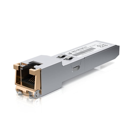 Ubiquiti UACC-CM-RJ45-1G | SFP Transceiver Module | 10/100/1000 Mbps | Koper | RJ45 | 100 m - Matmuis