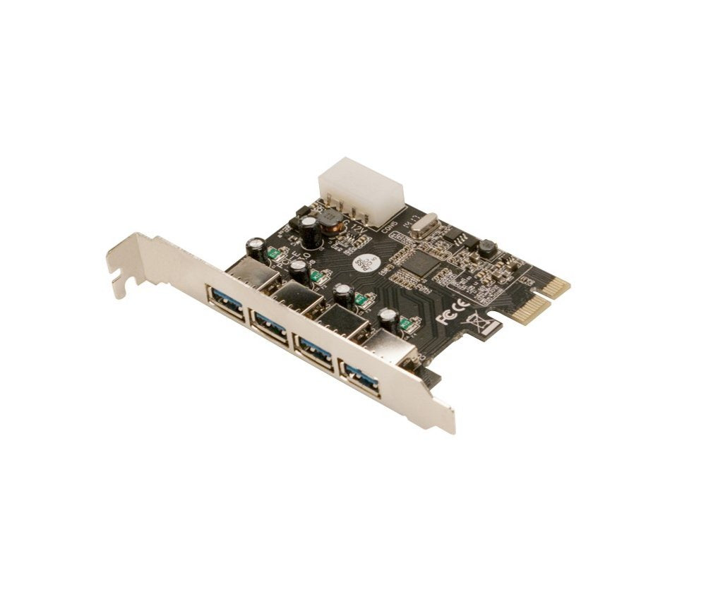 LogiLink PC0057A | PCI Express USB 3.2 Gen 1 (3.1 Gen 1) Kaart | 4x USB-A Poorten | 5 Gbit/s | Intern - Matmuis