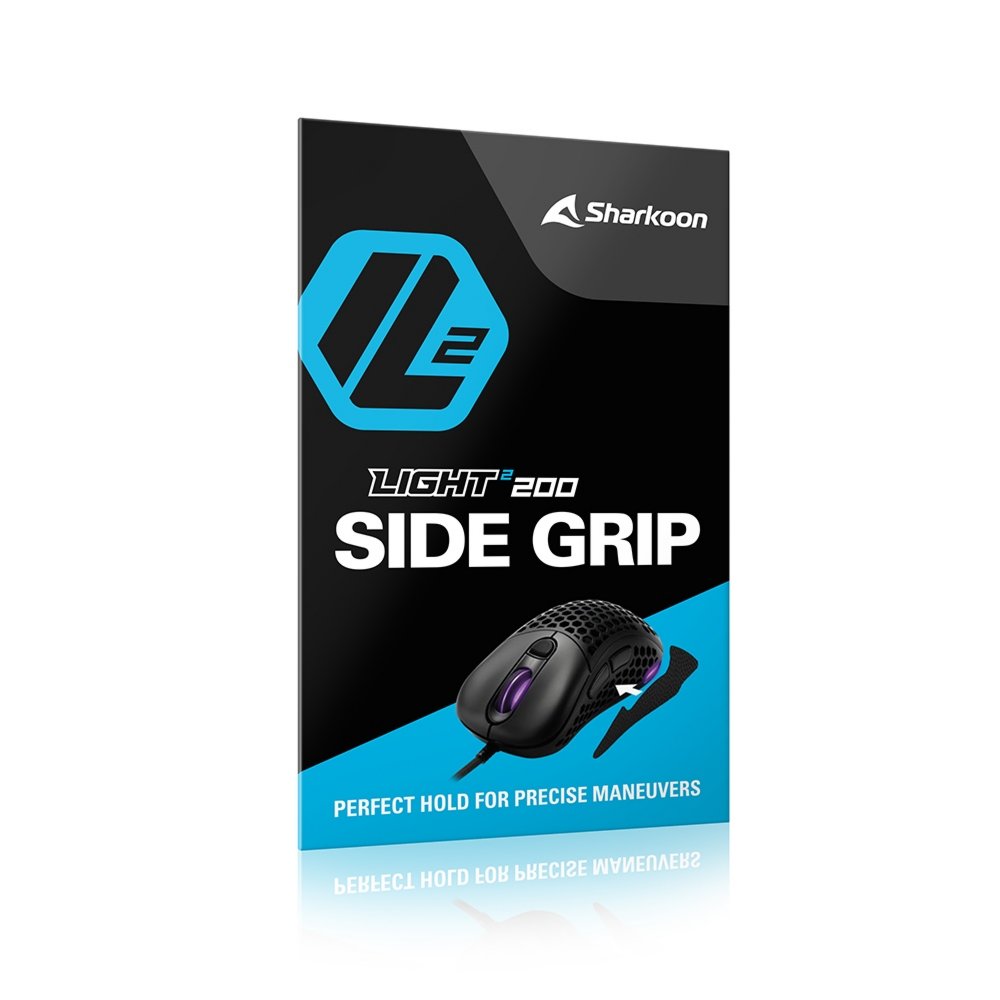 Sharkoon Light² 200 Side Grip | Muisgreep | Antislip | PU-leer | Geschikt voor Light² 200 - Matmuis - Matmuis