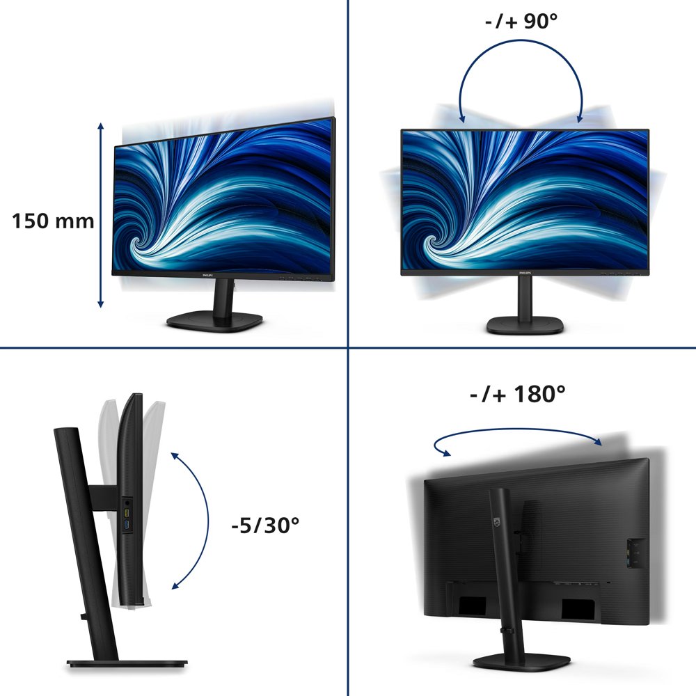 Philips 27B2N3500J/00 | 27" Quad HD IPS Monitor | 120 Hz | Zwart | OPEN BOX