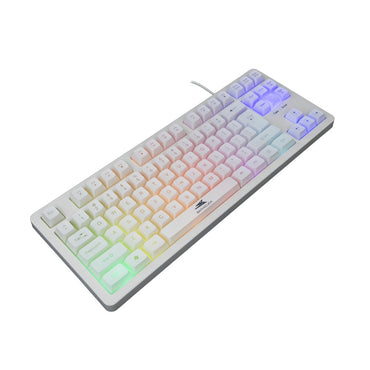 Baracuda KRILL RGB | Tenkeyless Bedraad Gaming Toetsenbord | QWERTY | Wit - Matmuis - Matmuis
