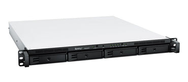 Synology RS822RP+ | 4-Bay 1U Rackmount NAS | AMD Ryzen V1500B | 2GB DDR4 ECC (Uitbreidbaar tot 32GB) | Redundante Voeding | 4x 1GbE LAN | PCIe 3.0 | DSM