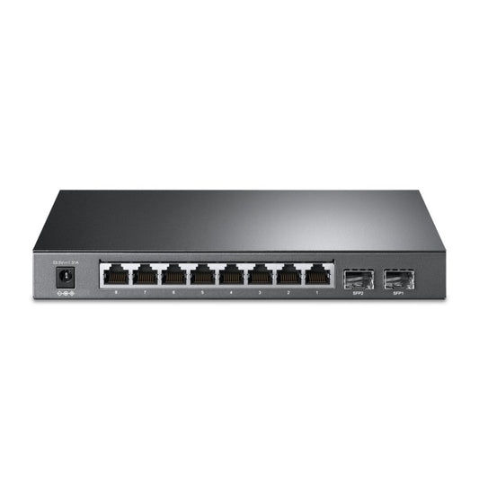 TP-Link TL-SG2210P | Managed Smart Switch | 10 Poorten | Gigabit Ethernet (10/100/1000 Mbps) | 8x PoE+ - Matmuis
