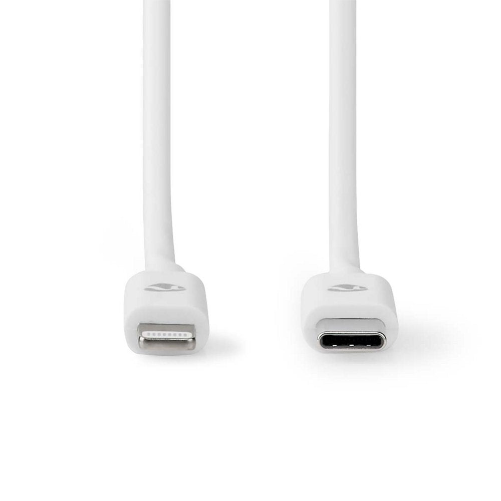 Nedis CCGL39650WT20 | Lightning-naar-USB-C kabel | 2 m | Lightning Male naar USB-C Male | Opladen en synchroniseren | Wit - Matmuis - Matmuis