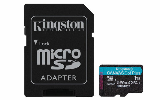 Kingston Technology | 1TB microSDXC Canvas Go! Plus Gen4 | 200MB/s | A2 U3 V30 | Inclusief Adapter - Matmuis
