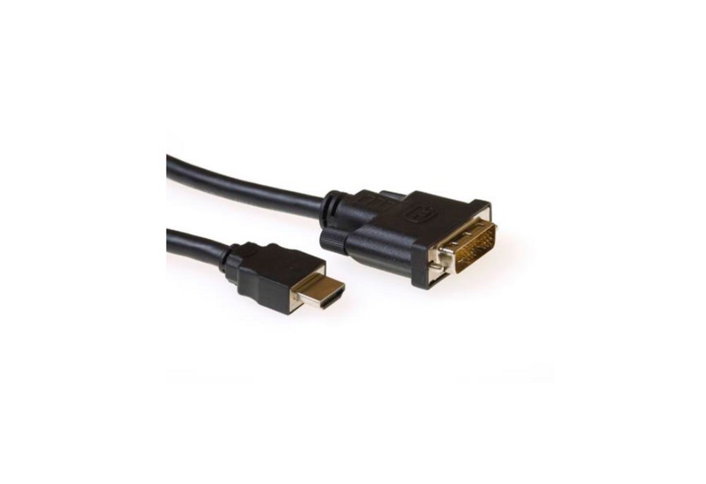 ACT AK3739 | HDMI naar DVI-D Kabel | 1 m | Zwart - Matmuis - Matmuis