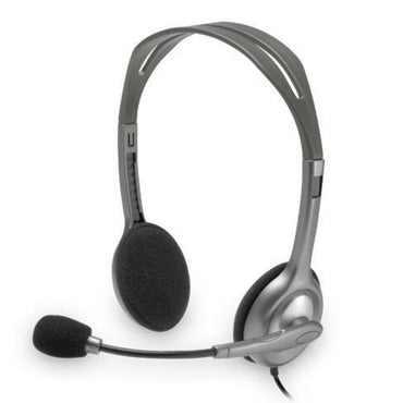 Logitech H110 | On-Ear Bedrade 3,5mm Koptelefoon met Microfoon | Zwart/Zilver - Matmuis - Matmuis