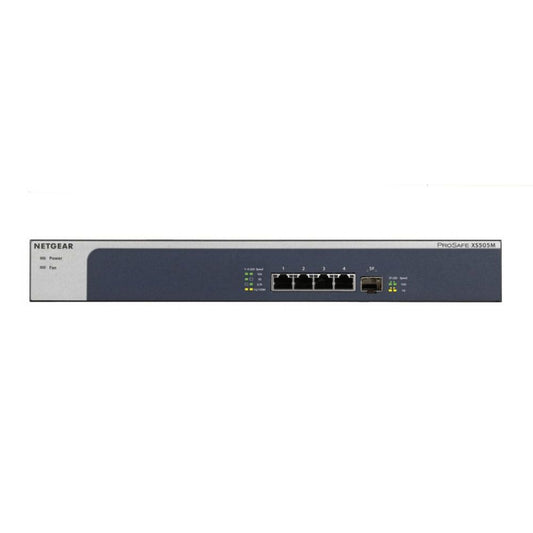 NETGEAR XS505M | Unmanaged Switch | 5 Poorten | 10G Ethernet (100/1000/10000 Mbps) | Grijs/Zilver - Matmuis