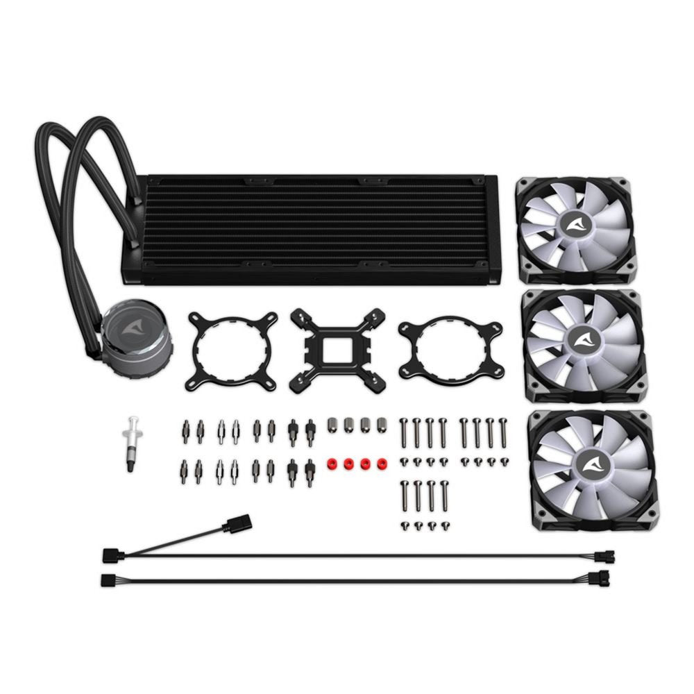 Sharkoon S90 RGB | 120mm All-in-One CPU Waterkoeler | Zwart - Matmuis - Matmuis