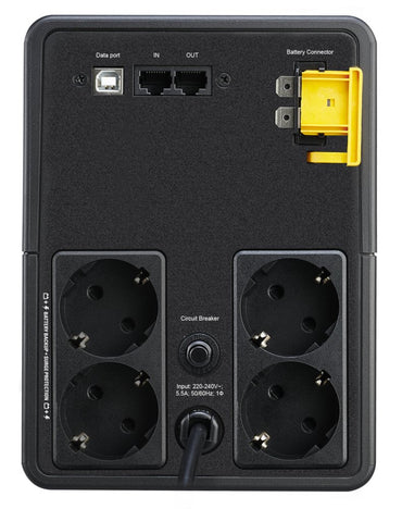 APC BX1200MI-GR Back-UPS | 1200 VA / 650 W | 4 Schuko Stopcontacten | Automatische Spanningsregeling (AVR) | LED-indicator | Compacte Noodstroomvoorziening - Matmuis - Matmuis
