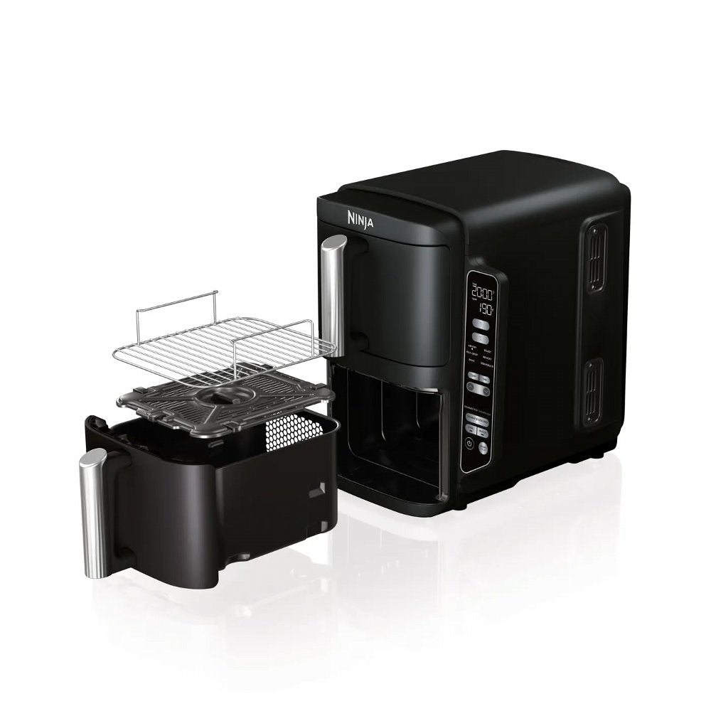 Ninja SL300EU Airfryer | Dubbele Mand | 7,6 Liter | Vrijstaand | 1750 Watt | Zwart - Matmuis