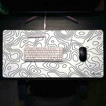 XXL Muismat | Topo Vector White - Matmuis