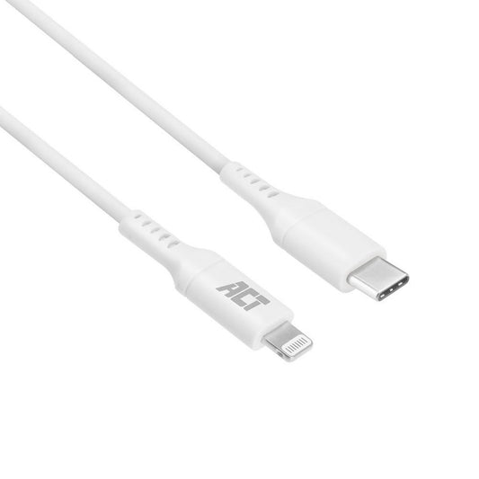 ACT kabel | USB-C naar Lightning | 2 m | Wit | AC3015 - Matmuis - Matmuis