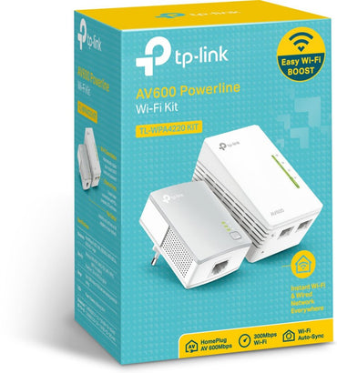 TP-Link TL-WPA4220KIT | AV500 Powerline Adapter Set | 500 Mbps | Wi-Fi N300 | Fast Ethernet | Starter Kit - Matmuis
