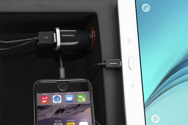Mobiparts Quick Charge Car Charger | Dual USB | 18W & 5A | Black