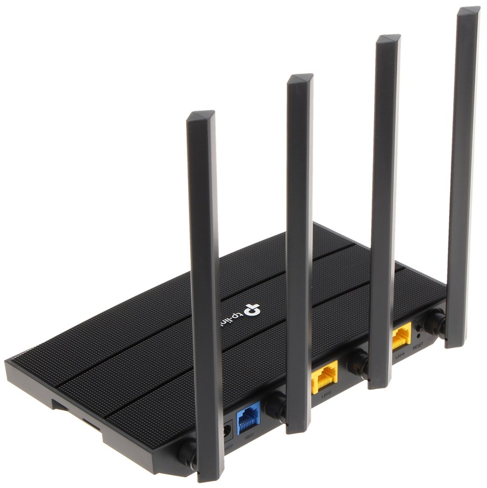 TP-Link Archer C6U | WiFi 5 Router (AC1200) | Dual-band 2.4 GHz / 5 GHz | Gigabit Ethernet | Zwart - Matmuis - Matmuis