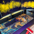 XXL Muismat | Swirl Abstract Gold Ore