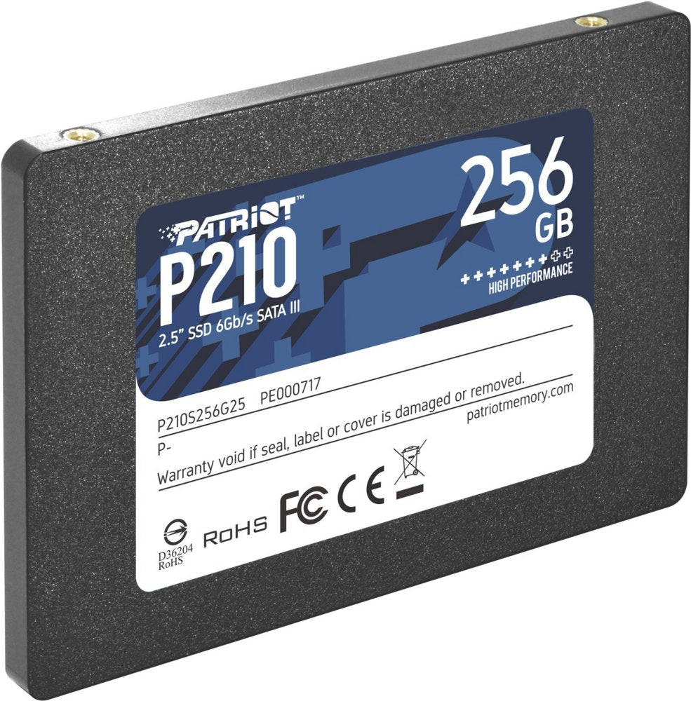 Patriot Memory P210 | 256 GB SATA SSD | 2,5″ | tot 520 MB/s Lezen | tot 430 MB/s Schrijven - Matmuis