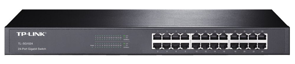 TP-Link TL-SG1024 | Unmanaged Switch | 24 Poorten | Gigabit Ethernet (10/100/1000 Mbps) | Rackmount - Matmuis